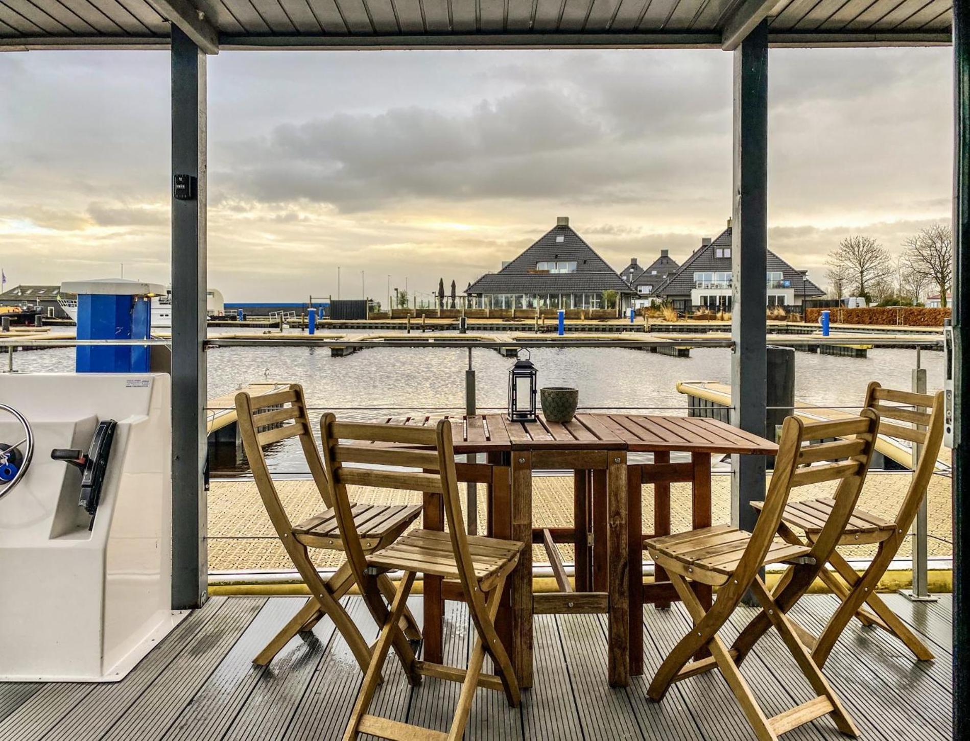 Houseboat Blue Sneekermeer Offingawier Екстериор снимка